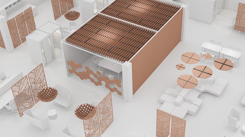Narbutas Acoustic Hanging Room Screens