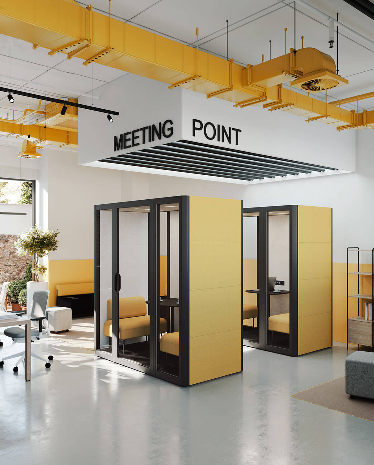 Actiu Qyos 400 4 Person Acoustic Pod